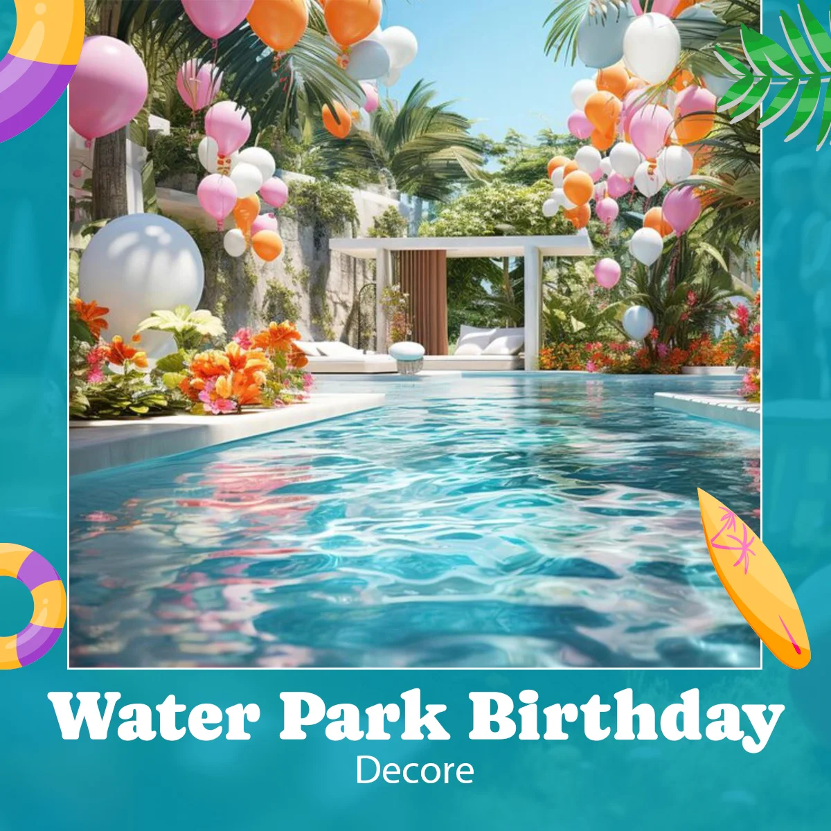 Water Park Birthday Party Decor