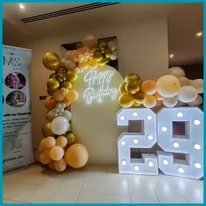 Elegant Balloon Garland for Birthday Package 10