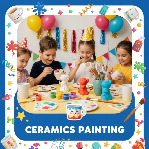 Ceramic Painting Activity for Kids